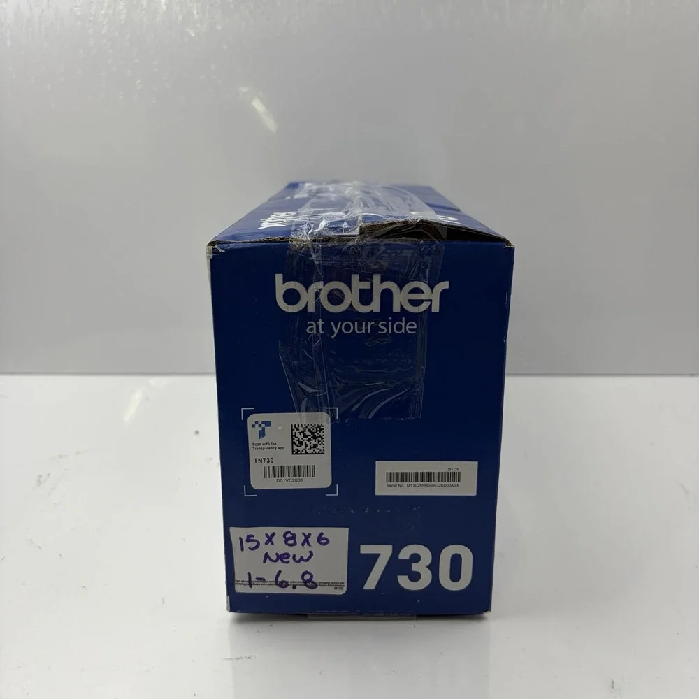 Brother TN730 Genuine Original Standard Yield Black Toner Cartridge 1200 Pages